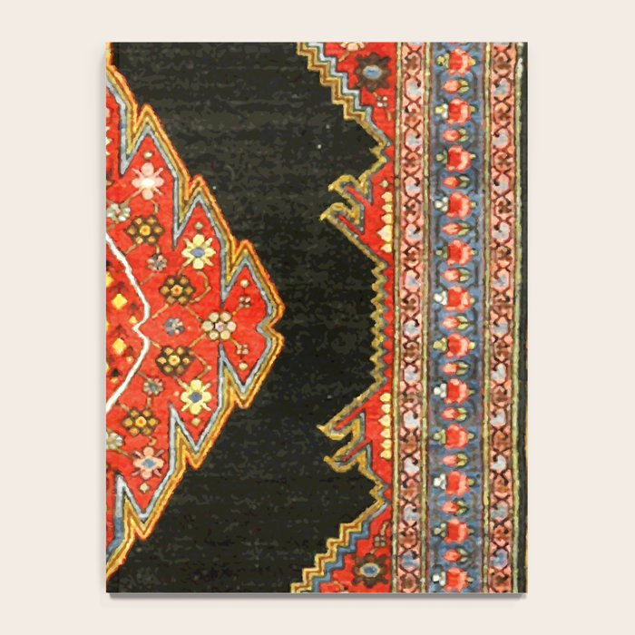 Hamedan Antique Persian Rug Print Notebook Gallery Image 4