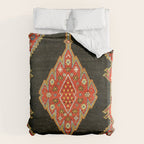 Hamedan Antique Persian Rug Print Duvet Cover Gallery Image 6