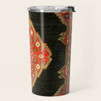 Hamedan Antique Persian Rug Print Travel Mug Gallery Image 2