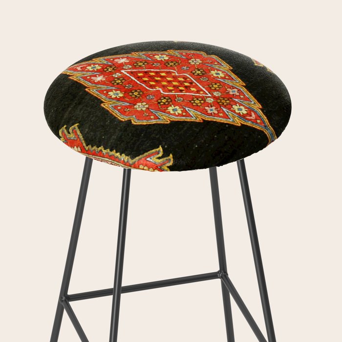 Hamedan Antique Persian Rug Print Stool Gallery Image 2