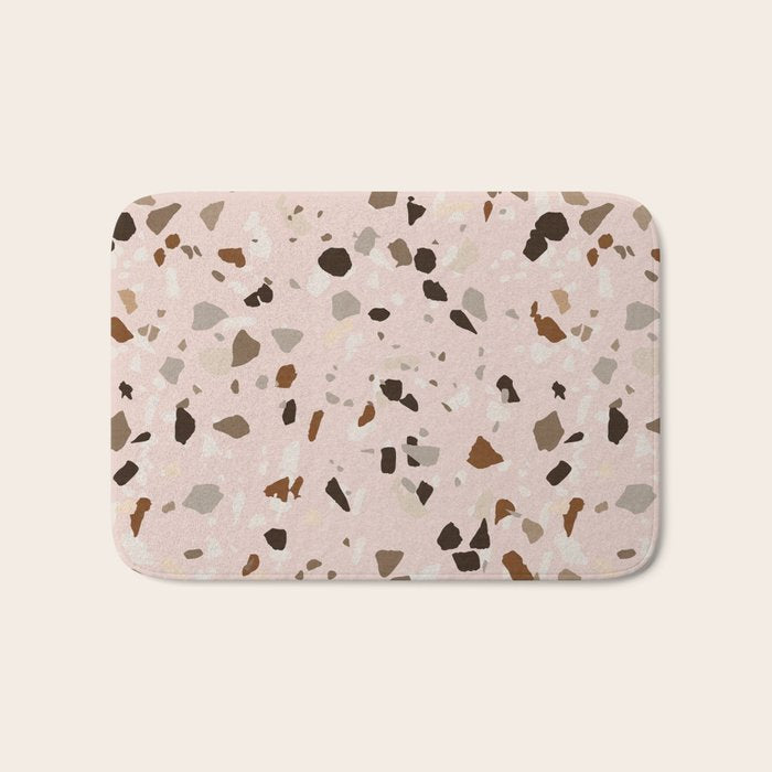 TERRAZZO OCHRE Bath Mat Gallery Image 1