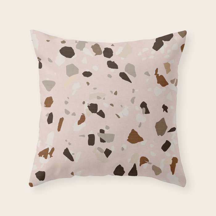 TERRAZZO OCHRE Throw Pillow Gallery Image 6