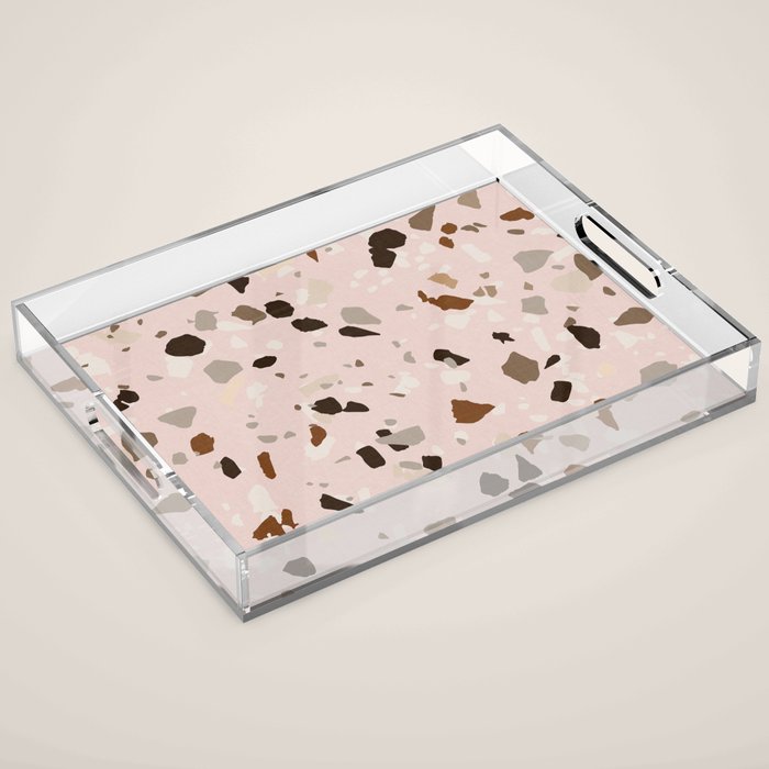 TERRAZZO OCHRE Acrylic Tray Gallery Image 1