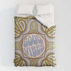 Groovy Good Vibes Typography Duvet Cover Gallery Image 6