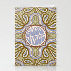 Groovy Good Vibes Typography Stationery Card Gallery Image 2