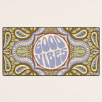 Groovy Good Vibes Typography Desk Mat Gallery Image 3