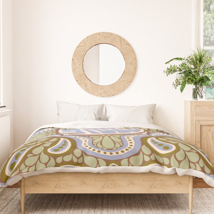 Groovy Good Vibes Typography Duvet Cover Gallery Image 3