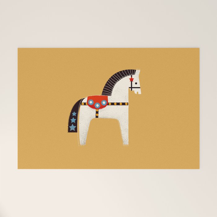 Festive Pony - illustration Welcome Mat Gallery Image 1