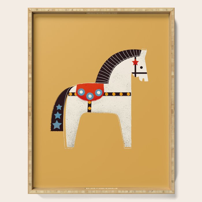 Festive Pony - illustration Serving Tray Gallery Image 1