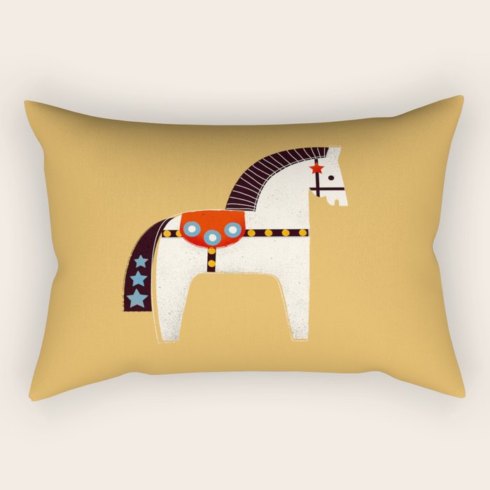 Festive Pony - illustration Rectangular Pillow Gallery Image 2