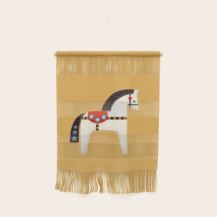 Festive Pony - illustration Wall Hanging Gallery Image 1