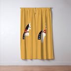 Festive Pony - illustration Window Curtain Gallery Image 3