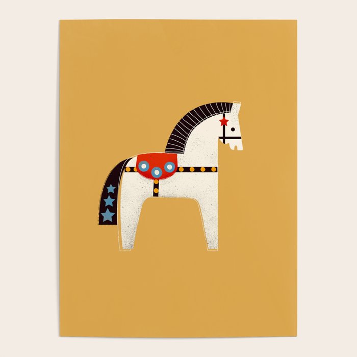 Festive Pony - illustration Poster Gallery Image 1