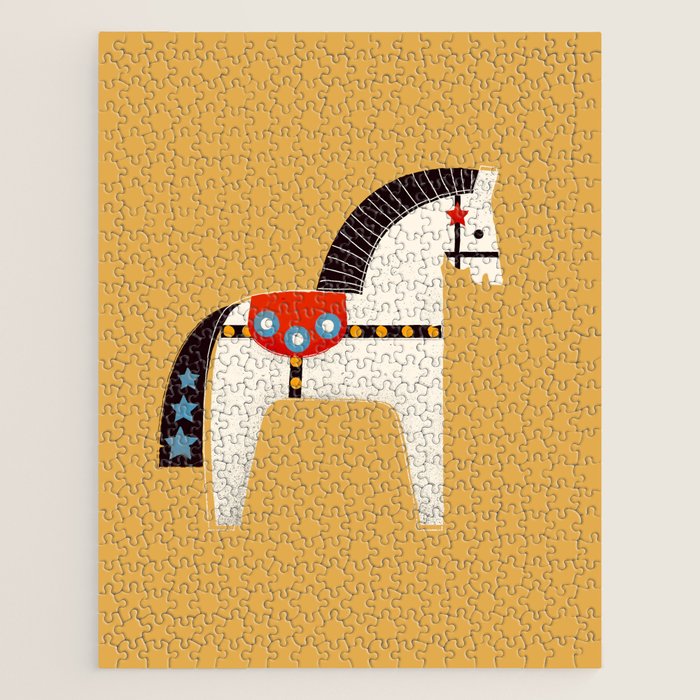 Festive Pony - illustration Jigsaw Puzzle Gallery Image 1