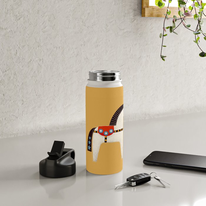 Festive Pony - illustration Water Bottle Gallery Image 4