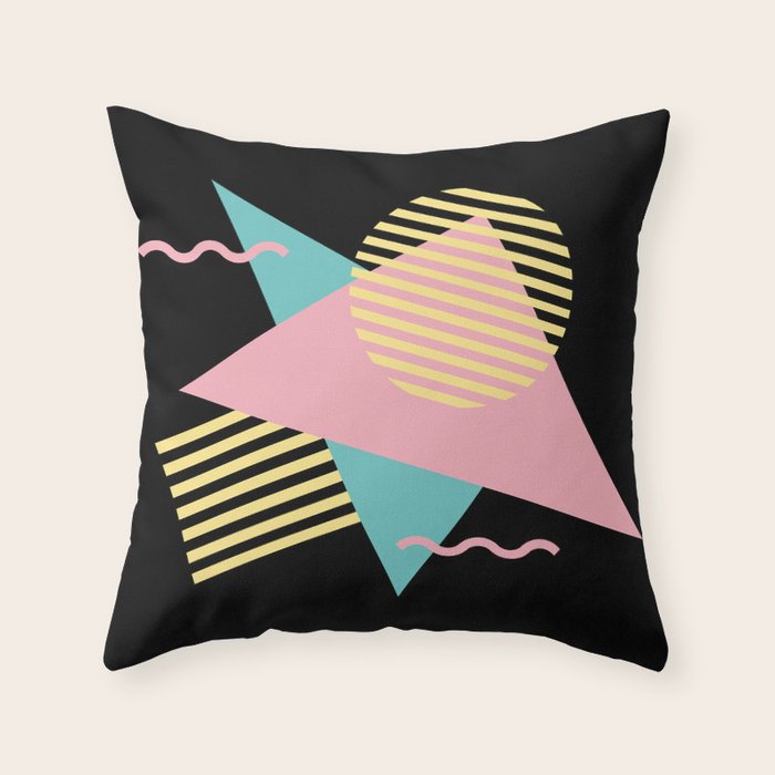 Memphis Pattern 28 / 80s - 90s Retro Throw Pillow Gallery Image 6
