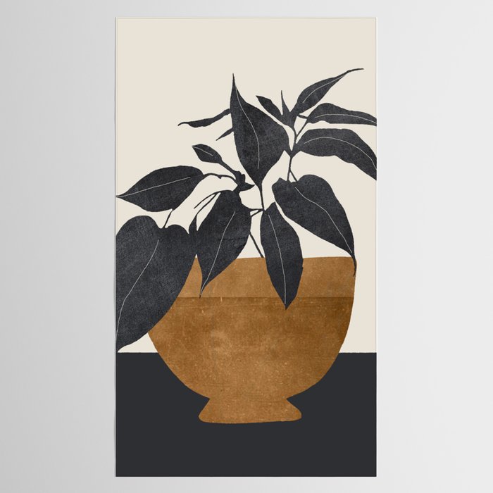 Abstract Art /Minimal Plant 144 Tablecloth Gallery Image 2