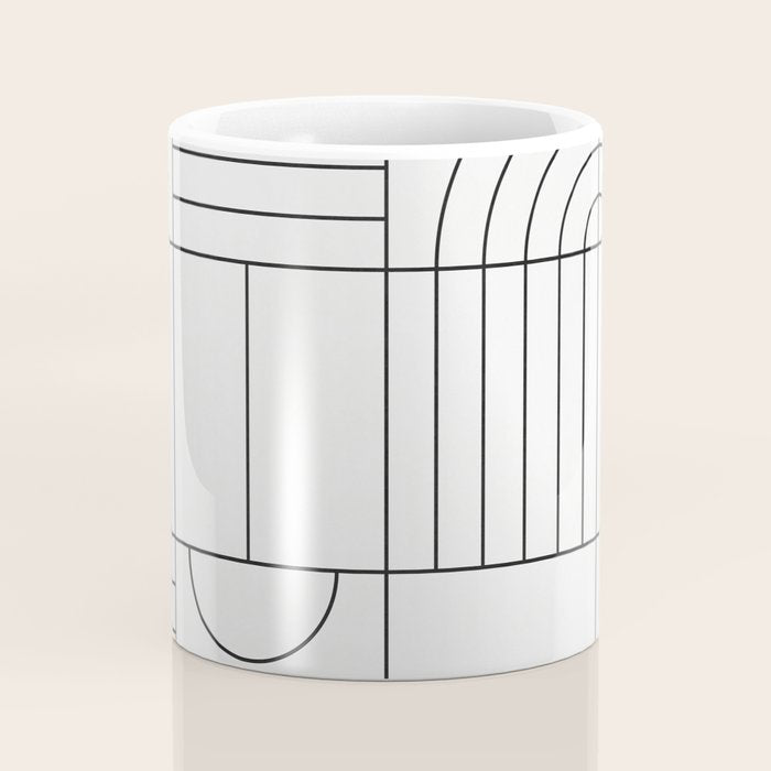 My Favorite Geometric Patterns No.19 - White Coffee Mug Gallery Image 4
