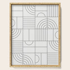 My Favorite Geometric Patterns No.19 - White Serving Tray Gallery Image 1