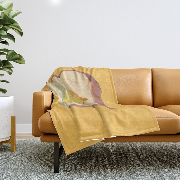 Toast with Butter polygon art Throw Blanket Gallery Image 1