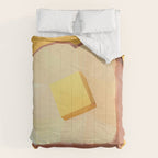 Toast with Butter polygon art Comforter Gallery Image 6