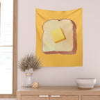 Toast with Butter polygon art Wall Tapestry Gallery Image 2
