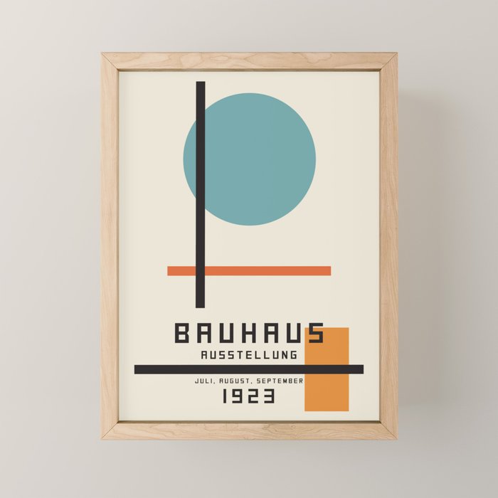 Vintage poster-Bauhaus Juli, August, September 1923. Mini Art Print