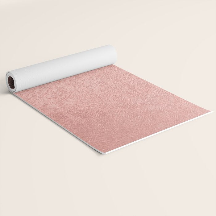 Abstract modern rose pink geometrical pattern Yoga Mat Gallery Image 2