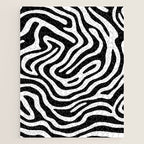 Black and white zebra stripe print art pattern Jigsaw Puzzle Gallery Image 1