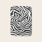 Black and white zebra stripe print art pattern Bath Mat Gallery Image 1