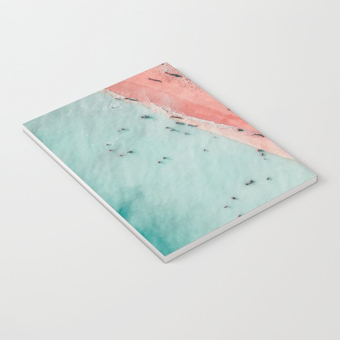 Aerial Beach Print, Ocean Art, Bondi Beach, Beach Art Print, Beach Photography, Modern Beach Lifestyle Print Notebook Gallery Image 3