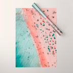 Aerial Beach Print, Ocean Art, Bondi Beach, Beach Art Print, Beach Photography, Modern Beach Lifestyle Print Wrapping Paper Gallery Image 1