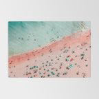Aerial Beach Print, Ocean Art, Bondi Beach, Beach Art Print, Beach Photography, Modern Beach Lifestyle Print Rug Gallery Image 2
