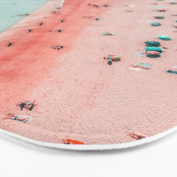 Aerial Beach Print, Ocean Art, Bondi Beach, Beach Art Print, Beach Photography, Modern Beach Lifestyle Print Bath Mat Gallery Image 3