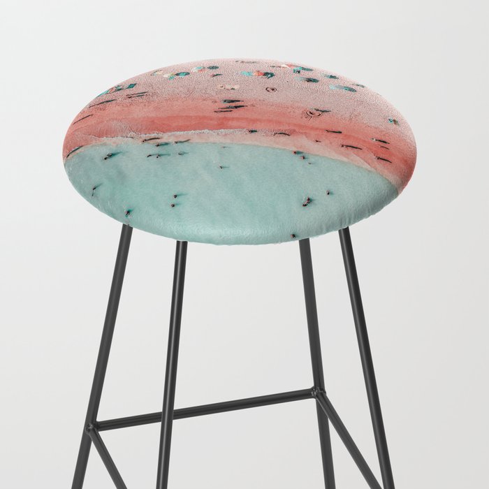 Aerial Beach Print, Ocean Art, Bondi Beach, Beach Art Print, Beach Photography, Modern Beach Lifestyle Print Stool Gallery Image 2