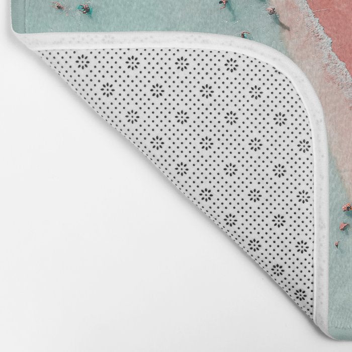 Aerial Beach Print, Ocean Art, Bondi Beach, Beach Art Print, Beach Photography, Modern Beach Lifestyle Print Bath Mat Gallery Image 2