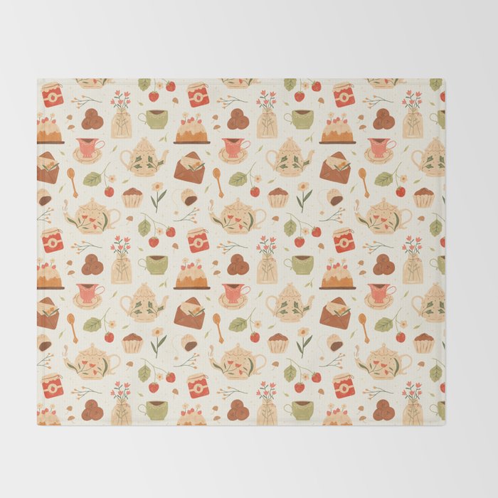 The Tea Party Throw Blanket Gallery Image 2