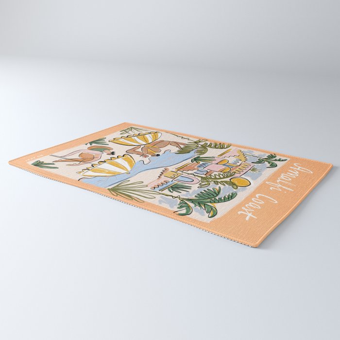 Amalfi Coast Italy (color) Rug Gallery Image 3