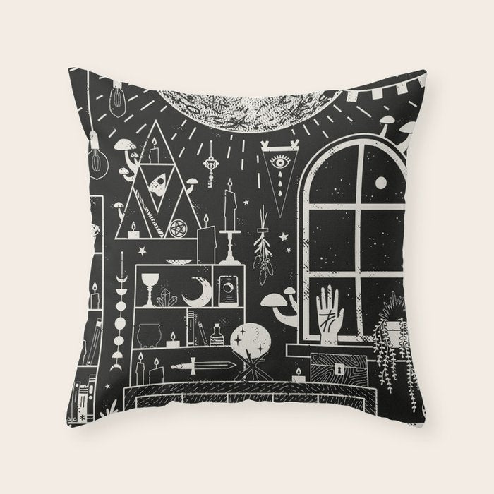 Moon Altar Throw Pillow Gallery Image 6