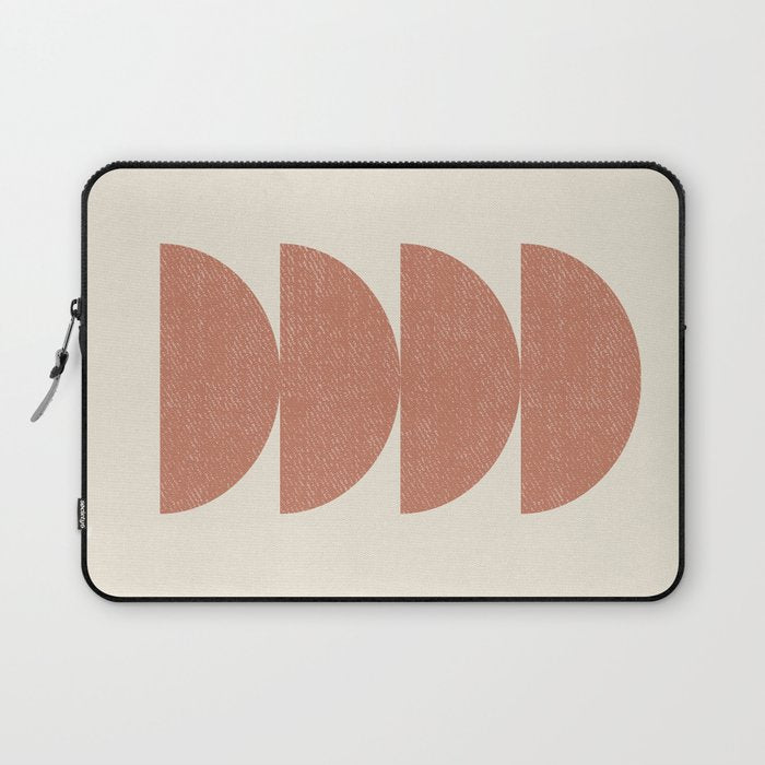 Half Circle 3 - Orange Terra Laptop Sleeve Gallery Image 1