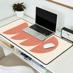 Half Circle 3 - Orange Terra Desk Mat Gallery Image 2