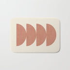 Half Circle 3 - Orange Terra Bath Mat Gallery Image 1
