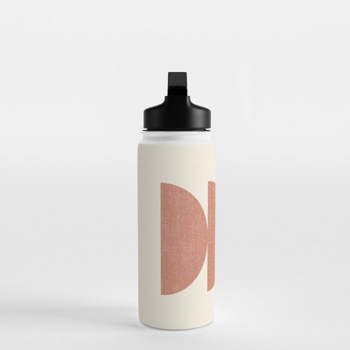 Half Circle 3 - Orange Terra Water Bottle Gallery Image 3