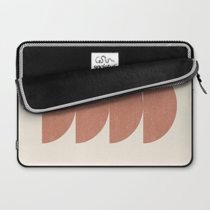 Half Circle 3 - Orange Terra Laptop Sleeve Gallery Image 2