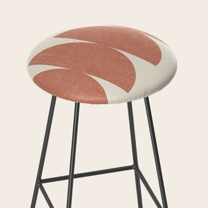 Half Circle 3 - Orange Terra Stool Gallery Image 2