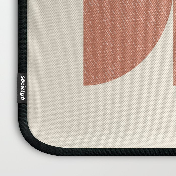 Half Circle 3 - Orange Terra Laptop Sleeve Gallery Image 3