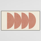 Half Circle 3 - Orange Terra Desk Mat Gallery Image 3