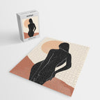 Minimal Abstract Art Nude Woman Jigsaw Puzzle Gallery Image 2