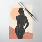 Minimal Abstract Art Nude Woman Wrapping Paper Gallery Image 1