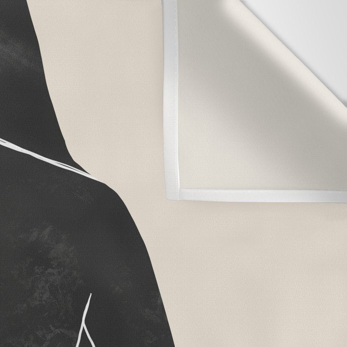 Minimal Abstract Art Nude Woman Wall Tapestry Gallery Image 3